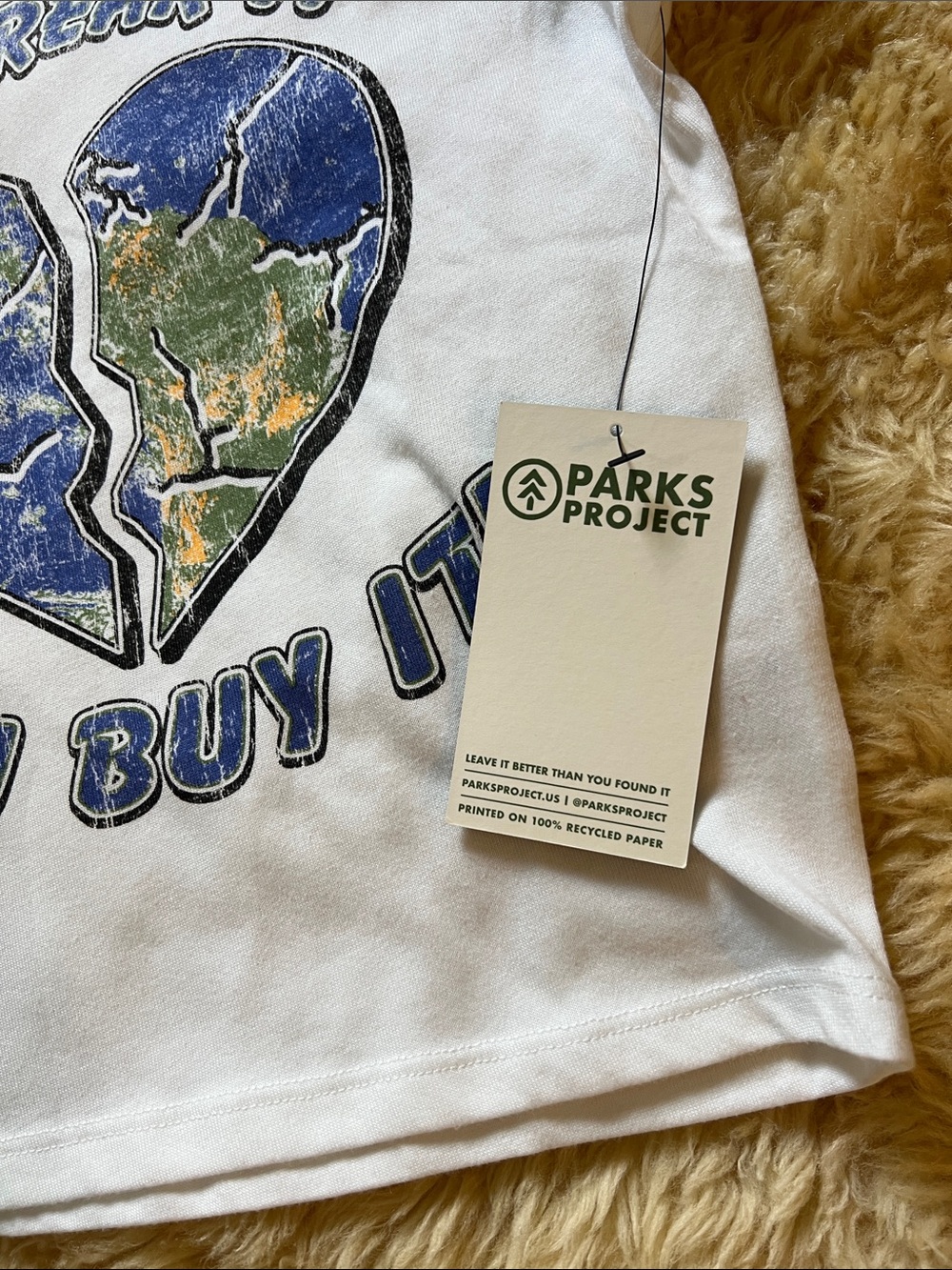 Parks Project Women "You Break It You Buy It" White Graphic Tee - Picture 3 of 7